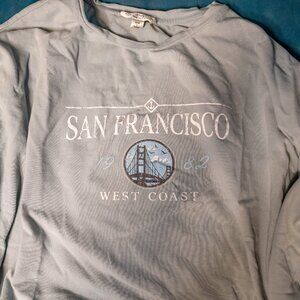 CLEARANCE Miss Selfridge Long Sleeve Graphic Tee – San Francisco 1982 West Coast